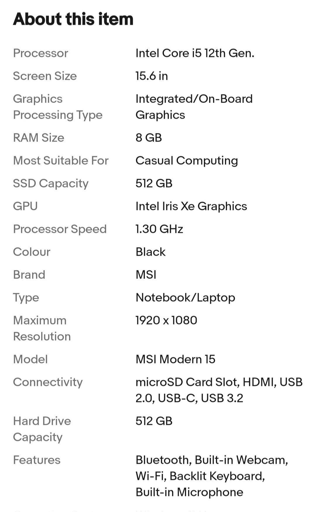 MSI Modern 10