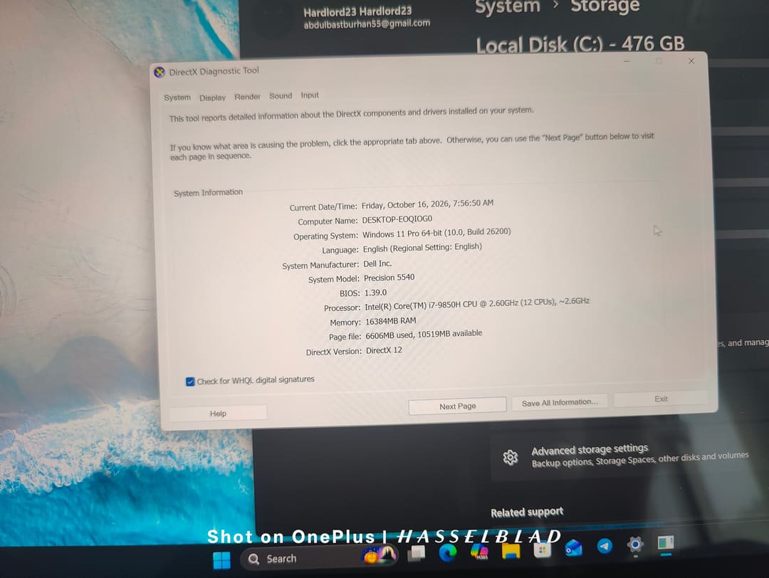 Dell Precision · core i7 9th 6