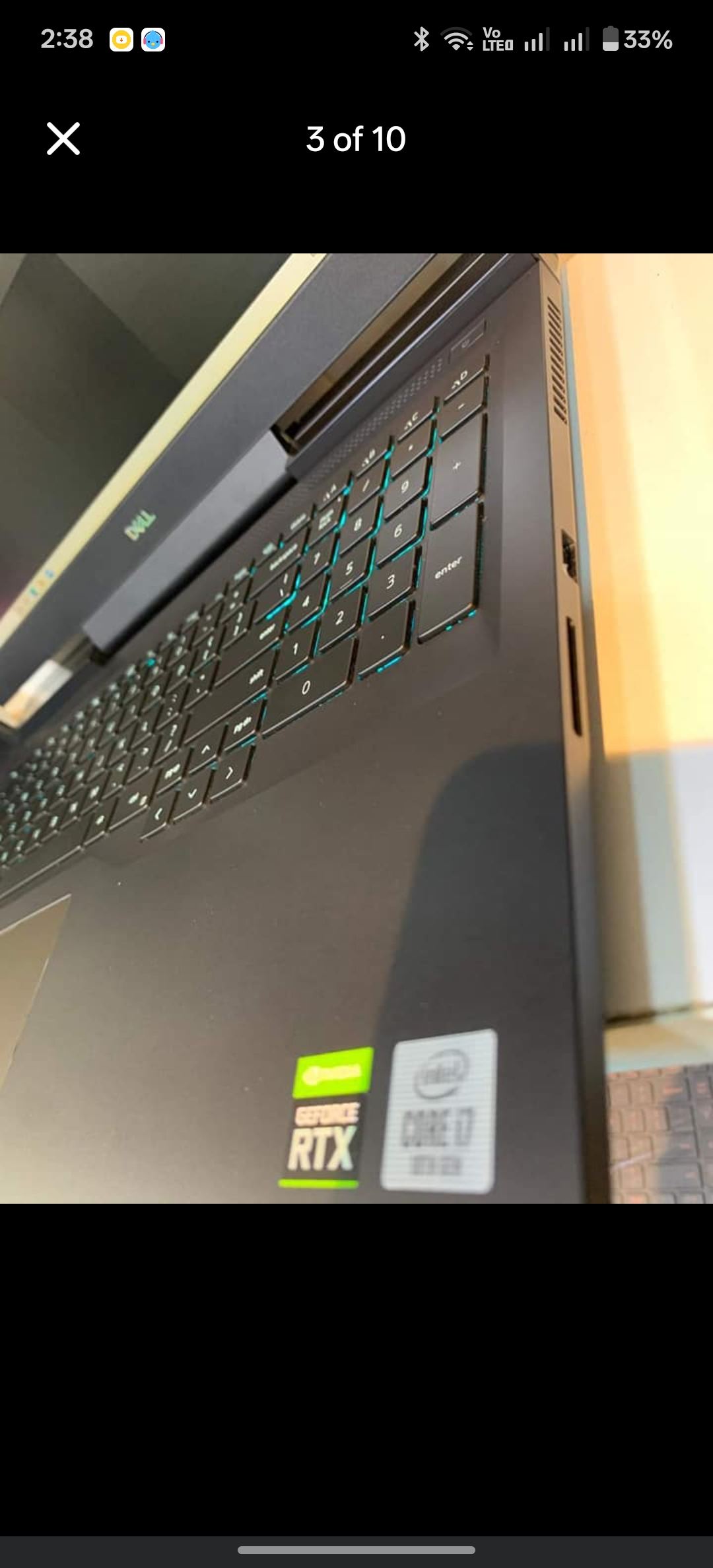 Dell DELL G7 17.3INCH 300Hz · i7 - 10750H (Upto 5.0Ghz) 5