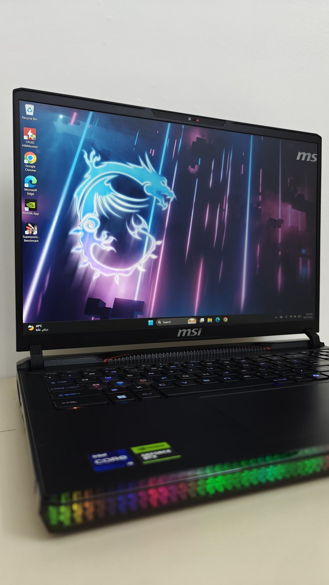 MSI Raider · CPU: Intel Core i9-14900HX 3