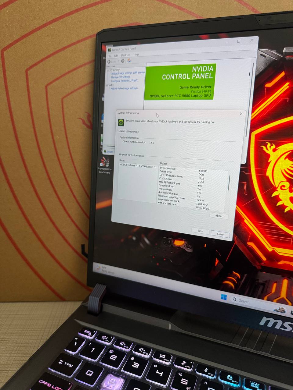MSI Vector · ULTRA 9 - 275HX 8
