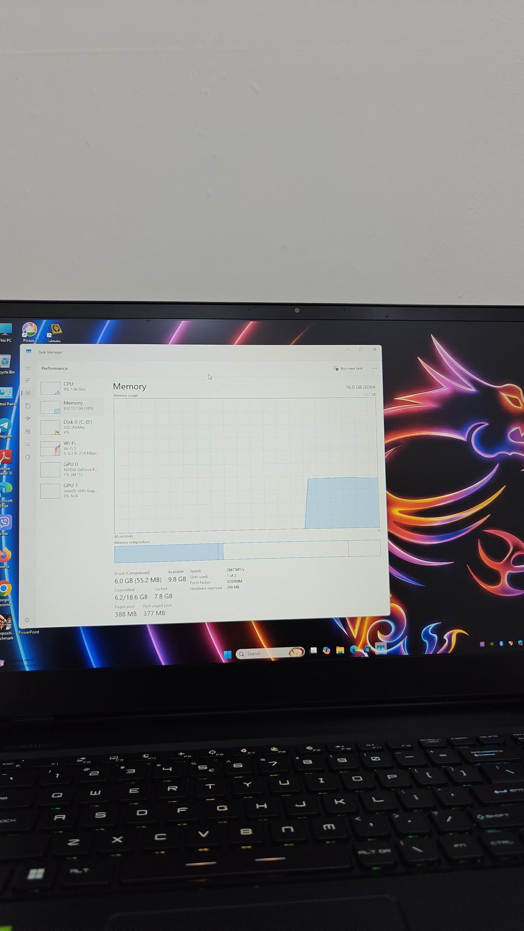 MSI Raider · Core i7 - 11800H 9