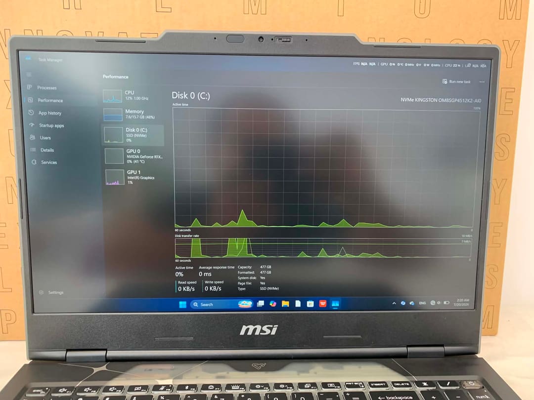 MSI Cyborg · ultra 7 240H 10C/16TH 8