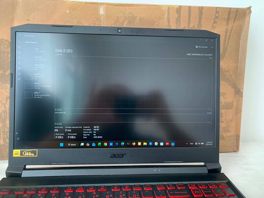 Acer Nitro · Intel i5-10300H 7