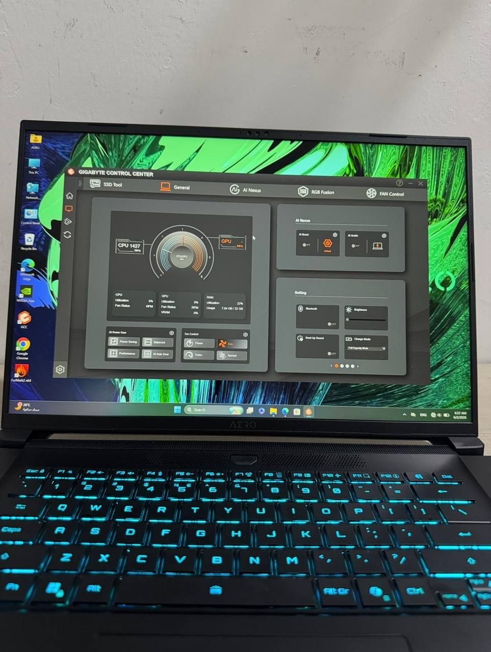 Gigabyte Aero X16 · ١ تێرا · ١٦ گێگا 3