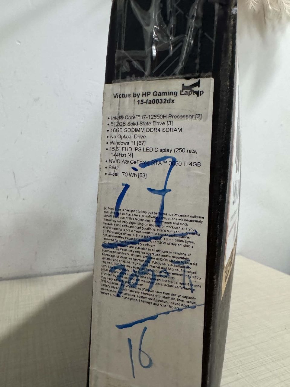 ئێچ پی HP Victus 15 · ٥١٢ گێگا · ١٦ گێگا 5