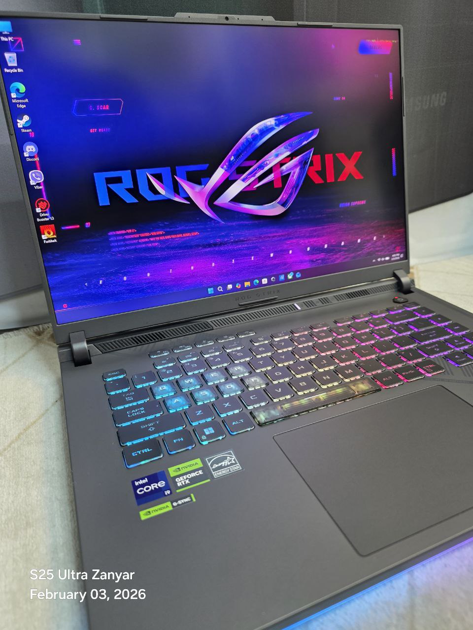 ئەسووس Asus ROG STRIX G16 · ١ تێرا · ١٦ گێگا 10